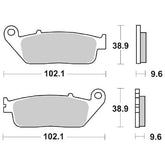 Pastiglie Freno Anteriori CP.PASTIGLIE FRENO HONDA TRANSALP94ANT per HONDA CB 500 X 2013-2023